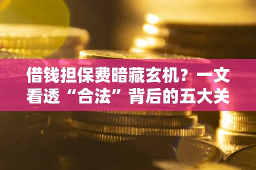 武汉借钱担保费暗藏玄机？一文看透“合法”背后的五大关键陷阱
