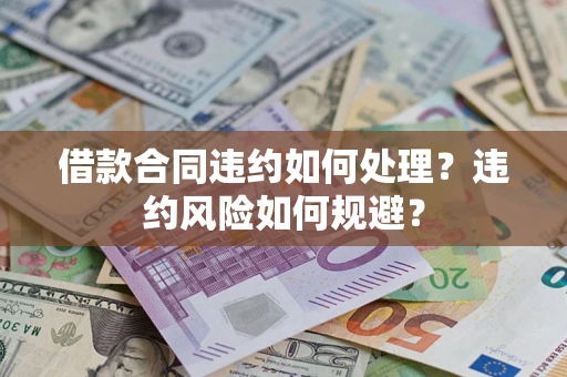 武汉借款合同违约如何处理？违约风险如何规避？