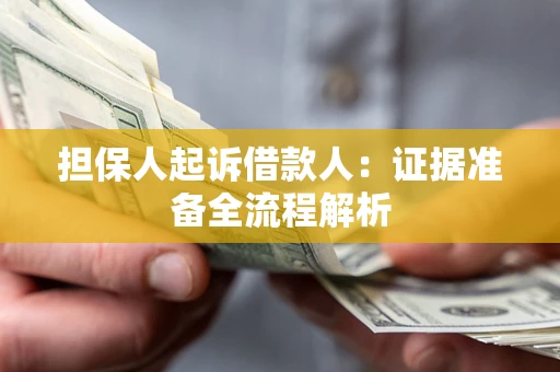 武汉担保人起诉借款人：证据准备全流程解析