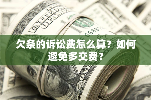 武汉欠条的诉讼费怎么算？如何避免多交费？