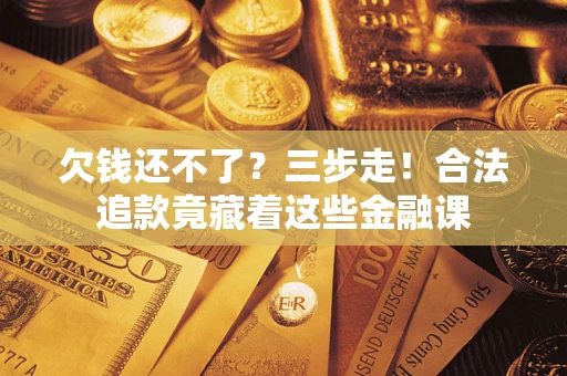 武汉欠钱还不了？三步走！合法追款竟藏着这些金融课