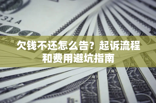 武汉欠钱不还怎么告?起诉流程和费用避坑指南 武汉欠钱不还怎么告?起诉流程和费用避坑指南